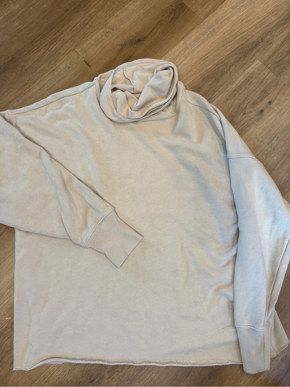 aerie women’s Turtleneck Sweater in Light Beige
